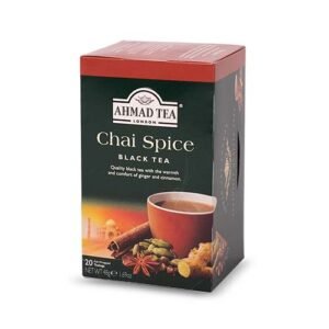 Ahmed Tea Chai Spice Flavoured Black Tea with Natural Spices 20 Foil Bags