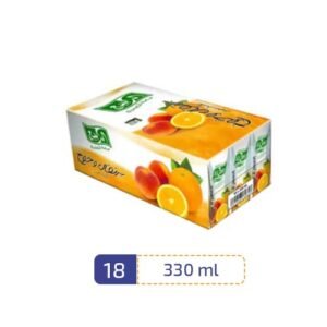 Al Rabie Premium Orange And Peach Nectar Juice 330ml Pack 18 Pcs