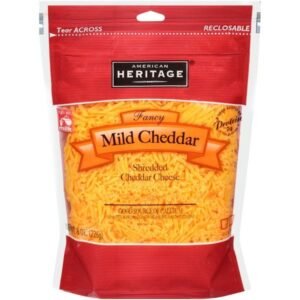 American Heritage Fancy Shredded Mild Cheddar Cheese 226.79g