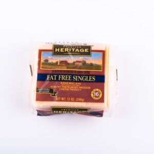 American Heritage Fat Free American Slice Cheese 340g