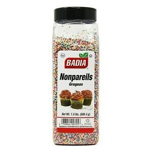 Badia Nonpareils for Cupcakes & Bakery Decorations 680g