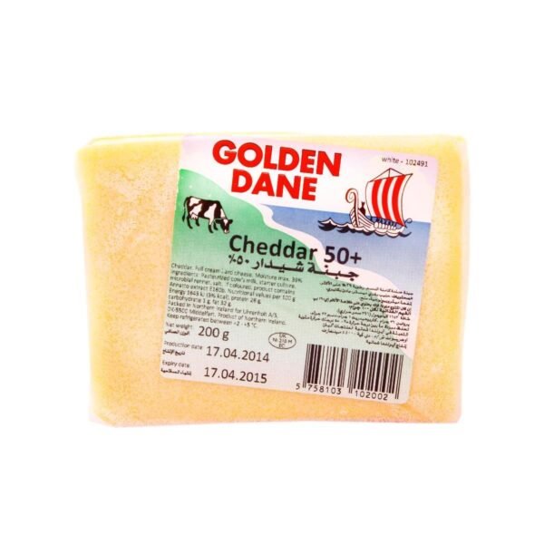 Golden Dane Cheddar White Cheese 200g