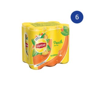 Lipton Peach Iced Tea 240ml Pack 6 Pcs