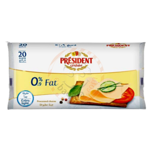 President 0.9%Fat Slices Cheese 400g