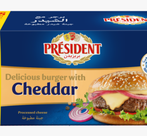 President Cheese Slice Cheddar 800g 48 slices