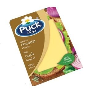 Puck Cheese Cheddar Slice 150g