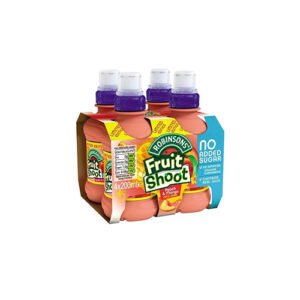 Robinsons Fruit Shoot Peach and Mango 200ml Pack 4 Pcs