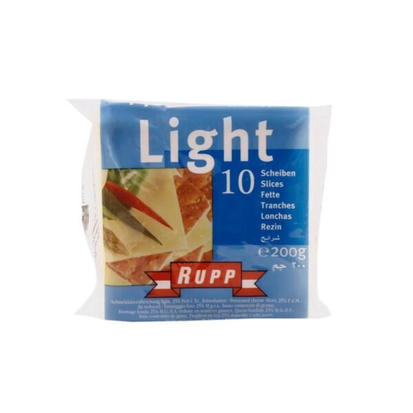 Rupp Light 10 Slices Cheese 200g