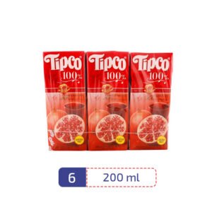 Tipco Pomegranate Juice 200ml Pack 6 Pcs