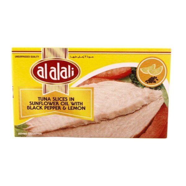 Al Alali White Tuna Slices with Black Pepper and Lemon 100g