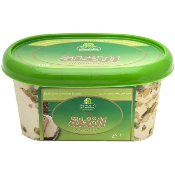 Al Nakhla Finest Halawa Covered with Pistachio 1Kg