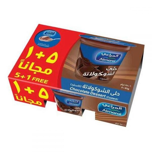 Almarai Chocolate Custard Dessert 85g (5 Pieces + 1 Free)