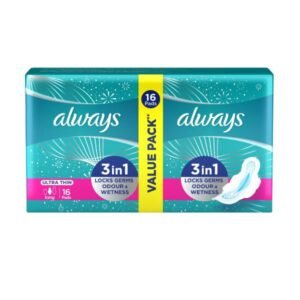 Always 3 in 1 Ultra Thin Long Sanitary Pads With Wings 16 Pads