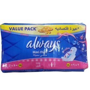 Always Maxi Thick Long 18 Pads