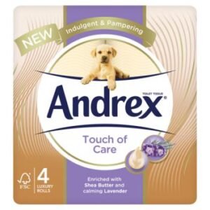 Andrex Toilet Roll Touch Of Care 4Pk