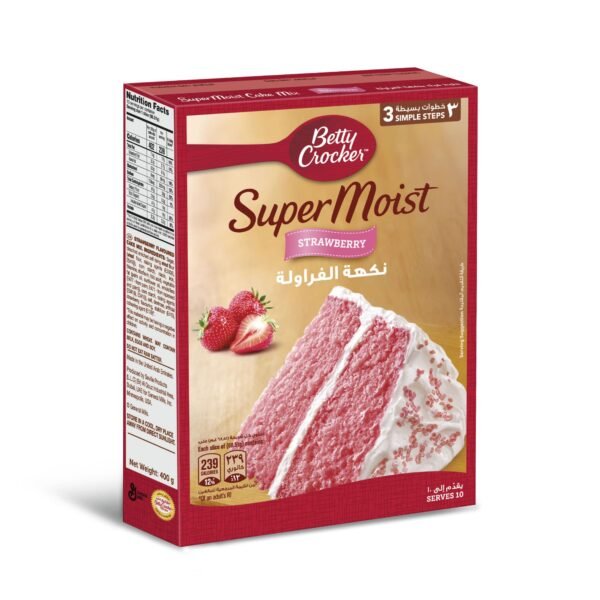 Betty Crocker Strawberry Flavoured Cake Mix 500g