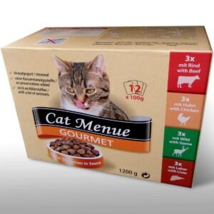 Cat Menue Gourment Cat Food Various Flavors Envelope 1.2Kg