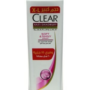 Clear Anti Dandruff Soft And Shiny Shampoo 600ml