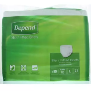 Depend Adult Diapers Slip Normal Large 15 Slip