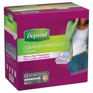 Depend Underwear Comfort Protect Large Female Pads 54 Pants