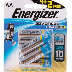 Energizer Advanced + Powerboost AA 4 Pieces + 2 Free