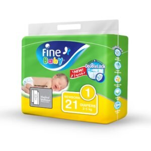 Fine Baby Diapers Double Lock Size 1 Newborn 21 Diapers