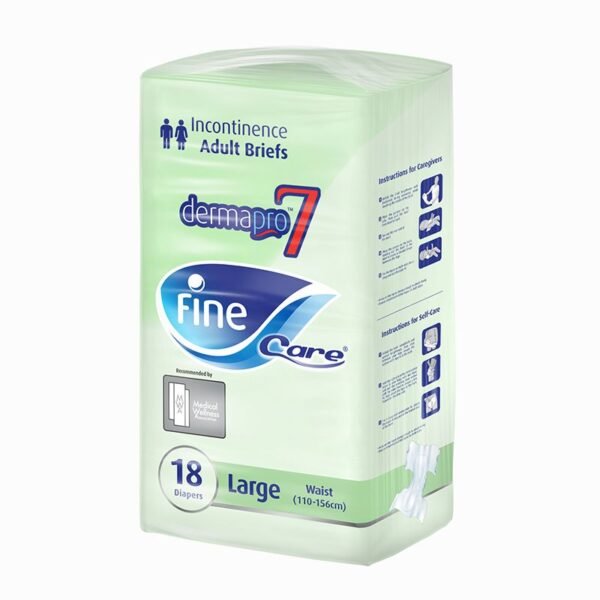 Fine Care Incontinence Unisex Briefs Large Waist (110-156cm) 18 Diapers