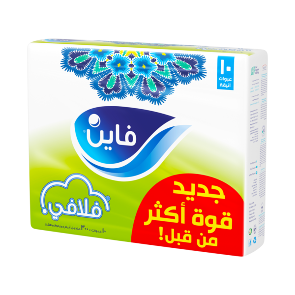 Fine Fluffy Facial Tissues 300 Sheets X 10 Packs