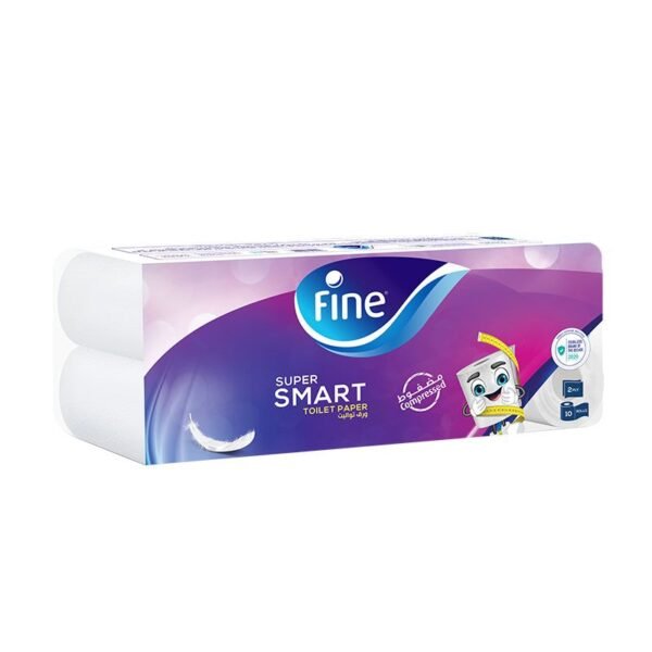 Fine Toilet Paper Smart 450 Sheets Pack Of 10 Rolls