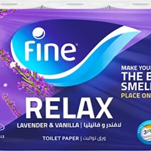 Fine Toilet Relax Tissues 140 Sheets 3 Ply 6 Rolls