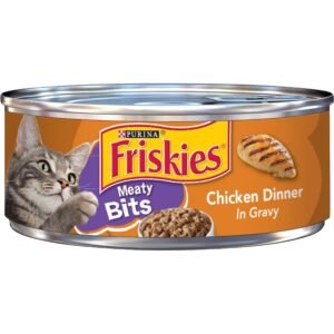 Friskies Gravy Wet Cat Food Meaty Bits Chicken Dinner 156g