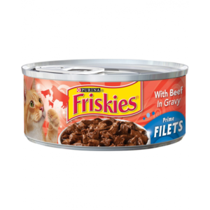 Friskies Gravy Wet Cat Food Shreds With Beef in Gravy 156g