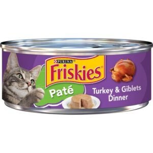 Friskies Pate Turkey and Giblets Dinner Wet Cat Food 156g