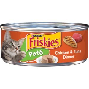 Friskies Pate Wet Cat Food Chicken and Tuna Dinner 156g