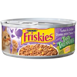 Friskies Pate Wet Cat Food Tasty Treasures With Liver and Turkey and Chicken 156g