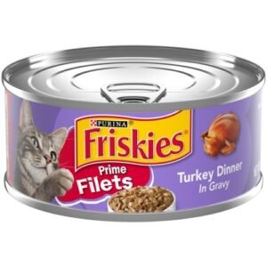 Friskies Prime Filets Turkey Dinner in Gravy Wet Cat Food 156g