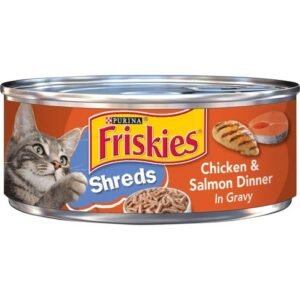 Friskies Shredded Chicken and Salmon in Gravy 156g