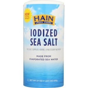 Hain Pure Foods Iodized Sea Salt 595g