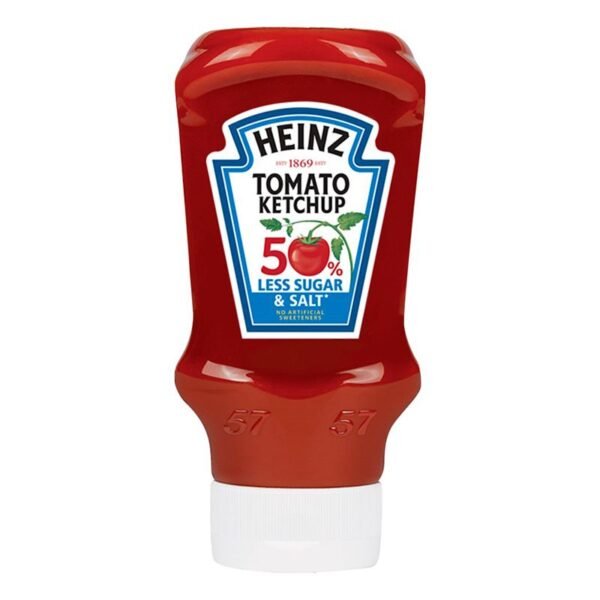 Heinz 50% Less Sugar and Salt Tomato Ketchup 400ml