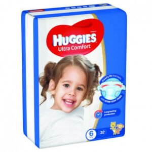 Huggies Baby Diapers Size 6 Weight (15-20Kg) 32 Diapers