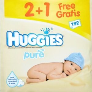 Huggies Baby Wipes Pure 2 + 1 Free