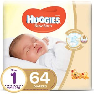 Huggies Jumbo Diapers Size 1 (Up To 5Kg) 64 Diapers