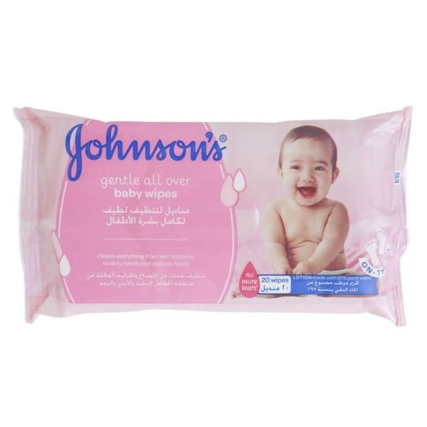 Johnson's Baby Wipes 20 Pieces