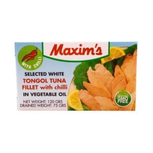 Maxim’s Smoked Tongol Tuna Fillet with Chili In Vegetable Oil 120g