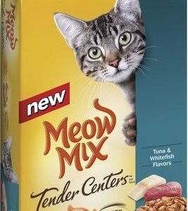 Meow Mix Tender Centers Tuna and White fish Flavor Cat Food 1.42Kg