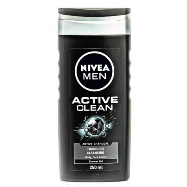 Nivea Men Active Clean Active Charcoal Shower Gel 250ml