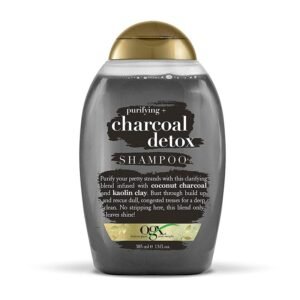 Ogx Purifying with Charcoal Detox Shampoo For Buildup Removal And Light Nourishment 385ml