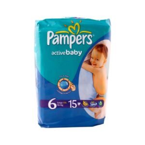 Pampers Active Baby Diapers Size 6 Size XXL (16+Kg) 15 Diapers