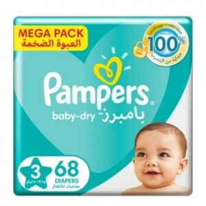 Pampers Baby Diapers Size 3 Medium 4-9 Kg 68 Diapers