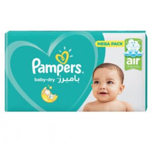 Pampers Baby Dry Diapers Size 3 Medium 6-10Kg Mega Pack 68 Diapers